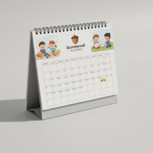 Personalized School Desk Calendar 2026